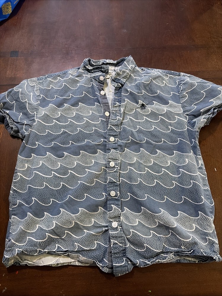 Penguin Boys Button Up Shirt Short Sleeve Size 12