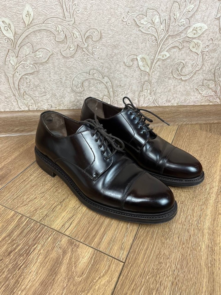 Berwick 1707 Brown Leather Derby Shoes Men's UK 8 Goodyear Welted