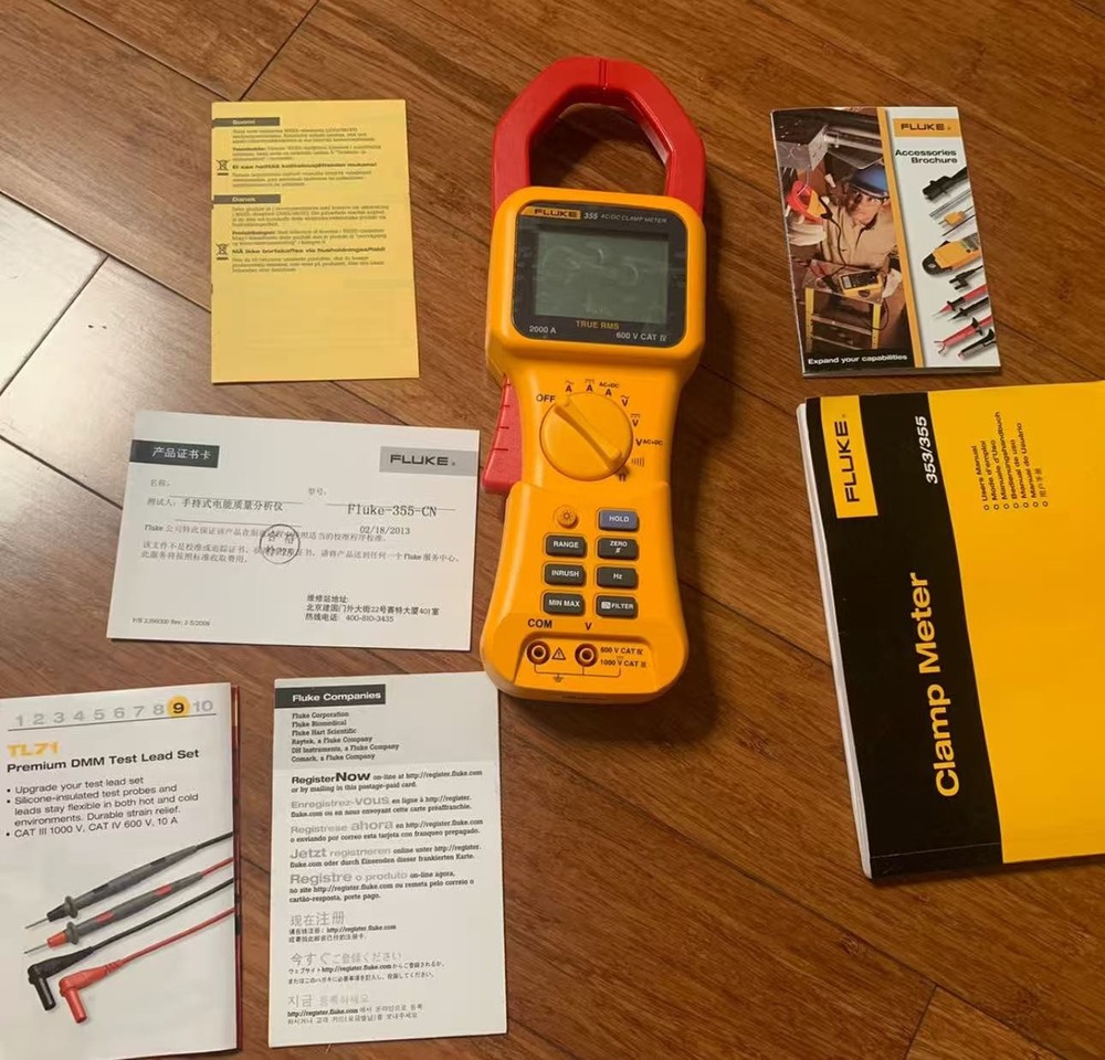 Fluke 355 True-rms 2000A Clamp Meter high-current !!NEW!! F355CN