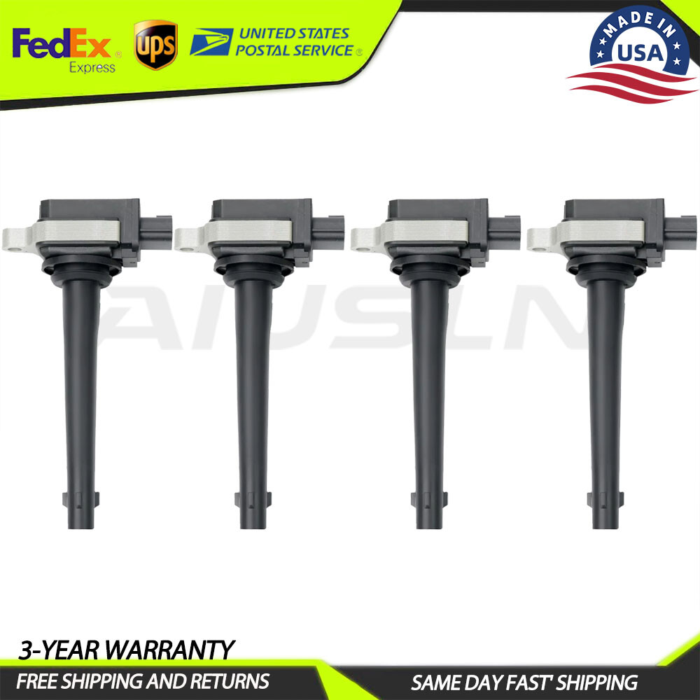 4PCS Ignition Coil For 22448-ED800 2007-2012 Nissan Sentra L4 2.0L March L4 1.6L