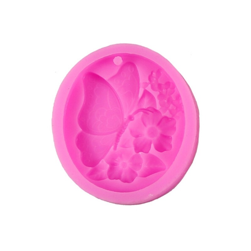 Butterfly Pendant Keychain Molds DIY Resin Mold Crystal Epoxy Silicone
