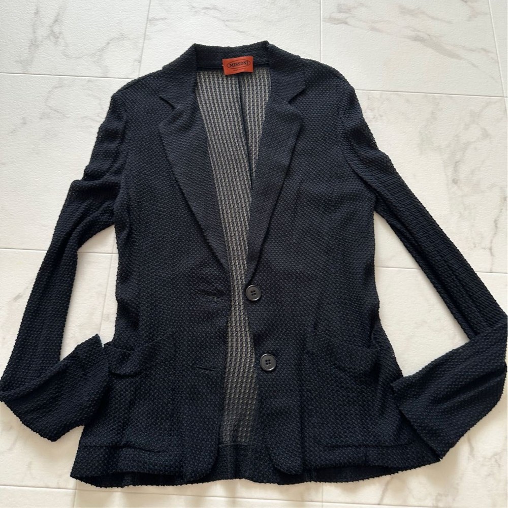 MISSONI Women's Jacket Black (Made in Italy)