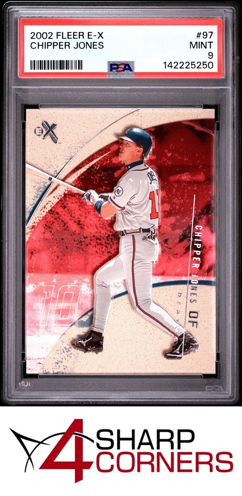 2002 Fleer E-X #97 Chipper Jones Braves Hof Psa 94SC is now accepting consignments at just 5% on $1,000+