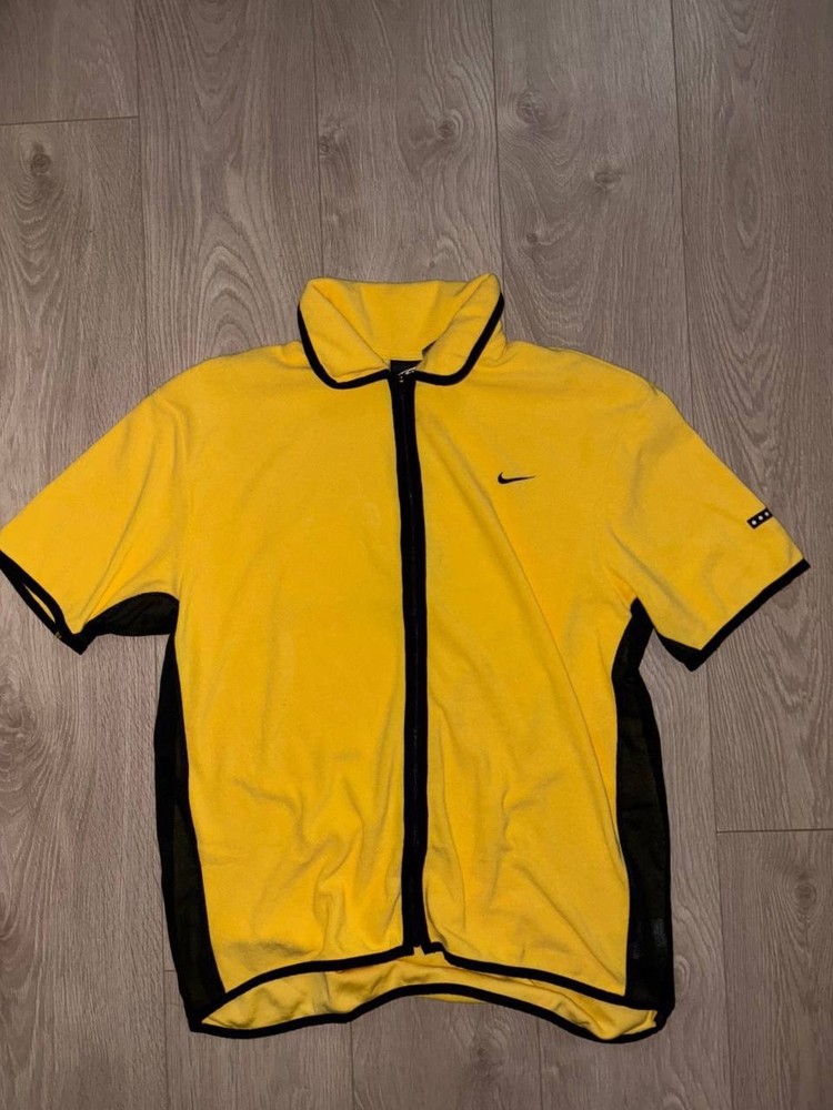 Very Rare Nike Agassi Alpha Project Medium M Tennis Jersey Shirt Polo Zip Collar