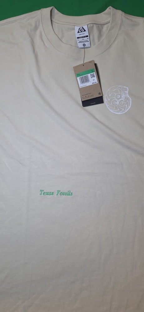Nike ACG Dri-FIT Loose Fit Beige Texas Fossil Graphic T-Shirt X-Large HV1296-229