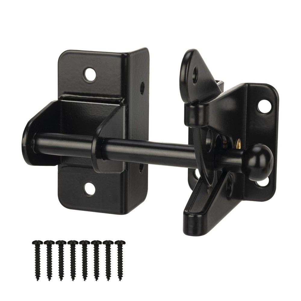 Self Locking Gate Latch for Wooden FenceHeavy Duty Gravity Fence Latch Privac...