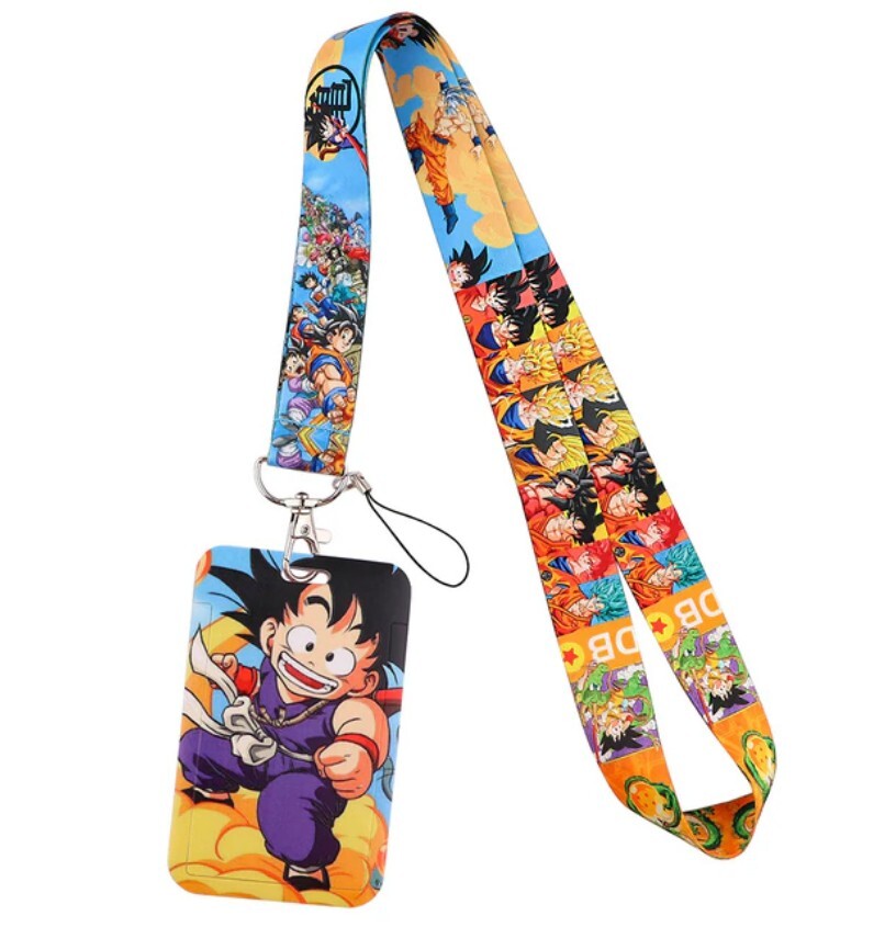 Dragon Ball Z Goku Anime Series Lanyard ID Badge Key Holder Neck Strap