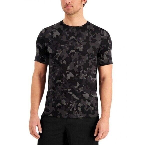 NWT Id Ideology Men's Birdseye Printed Training T-Shirt XL Deep Black