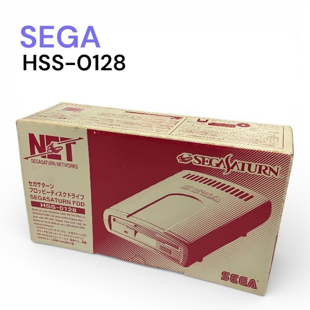 Sega Saturn Floppy Disk Drive HSS-0128 Accessory Boxed Tested Working Japan