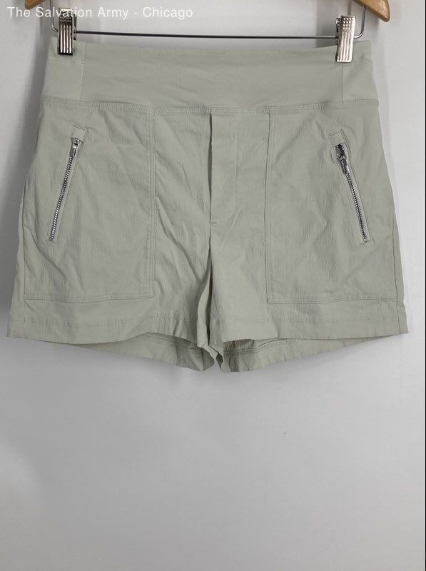 Athleta Womens Trekkie Light Gray Pull-On Activewear Athletic Shorts Size 4