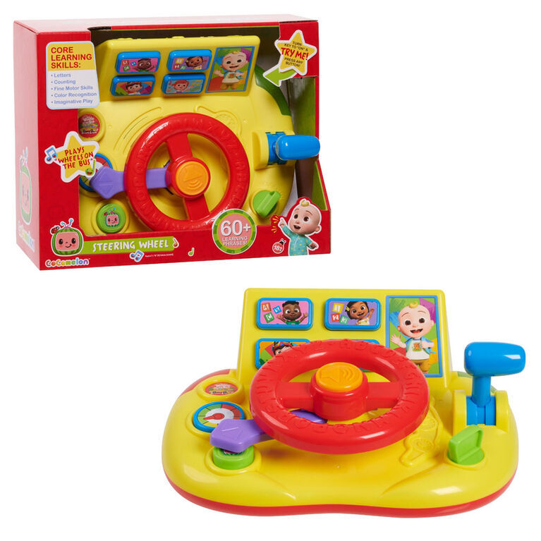 CoComelon Interactive Learning Steering Wheel Toy for Toddlers
