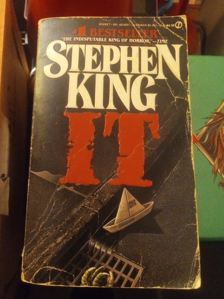 IT by Stephen King (1987) Signet AE4951 ~ 1st Edition 1st Printing Paperback VTG