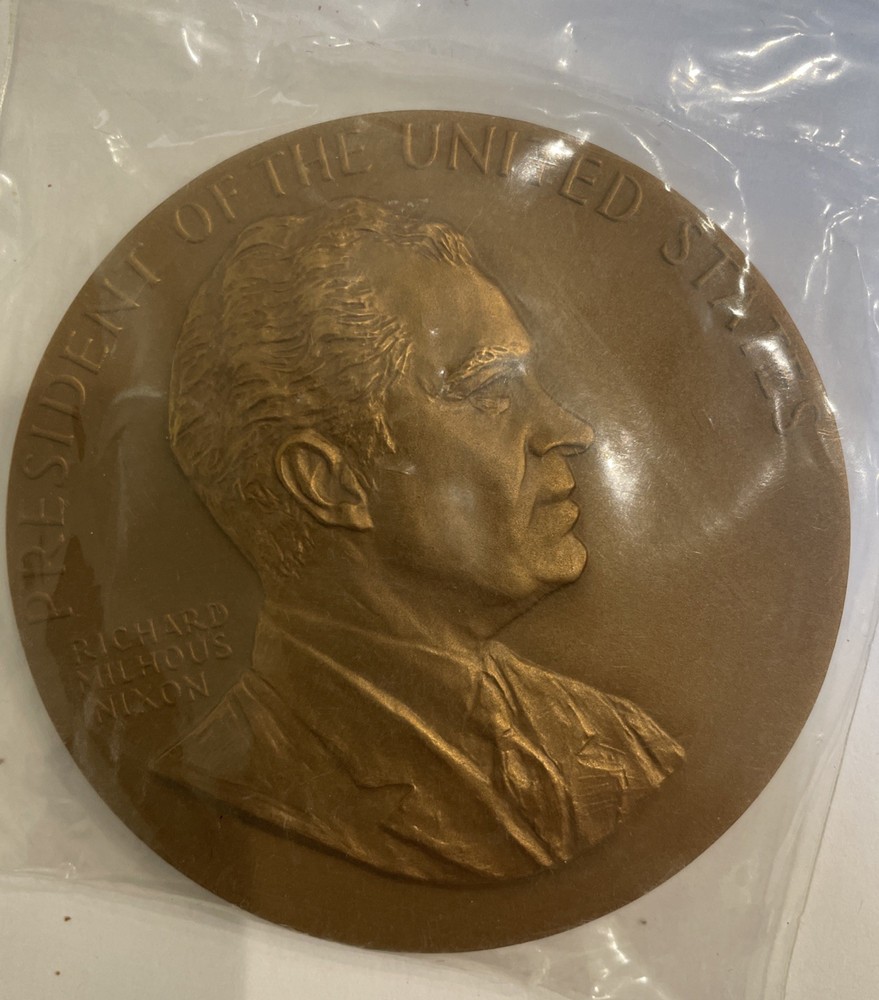 Richard Milhous Nixon Bronze Presidential Inaugural Commemorative Medal.  1969