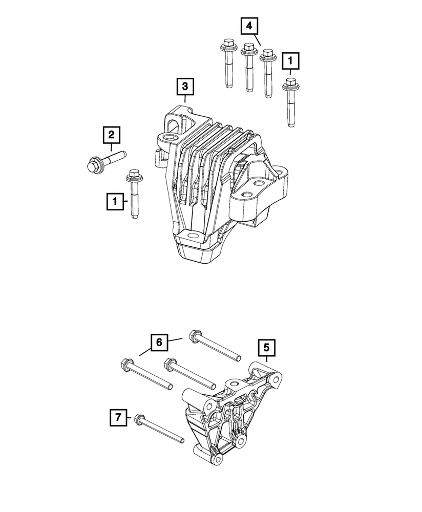 Genuine Mopar Engine Mount Isolator 4877789AF
