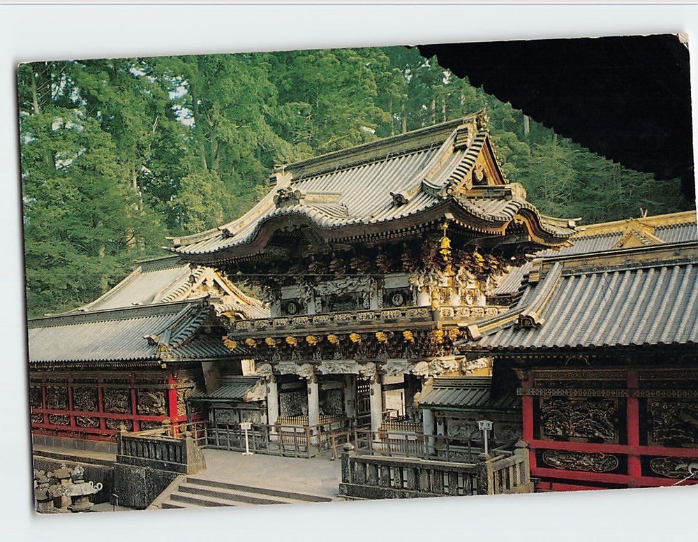 Postcard Yomeimon Gate Nikko Japan