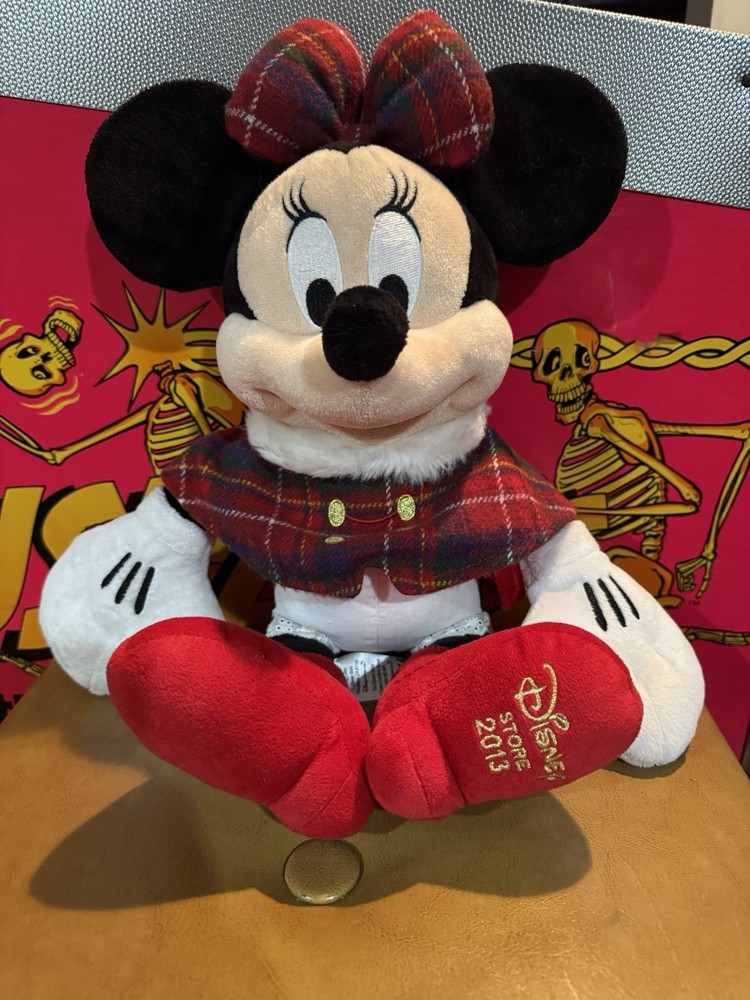 Minnie Mouse Christmas Holiday Plush Toy Doll 2013 Disney Store 16