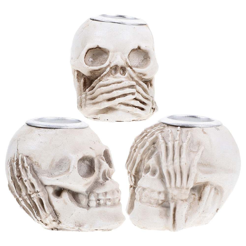 3 Pcs Candles Escape Room Script Masquerade Party Decoration