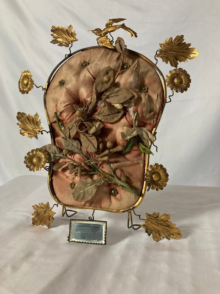 Antique French Boudoir / Wedding Decorative Stand — 19th Century Gilt Ormolu