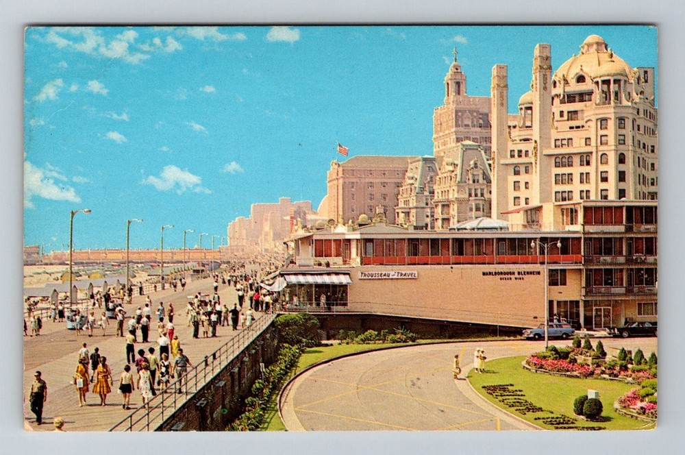 Atlantic City, NJ-New Jersey, Boardwalk Luxury Hotels Vintage Postcard