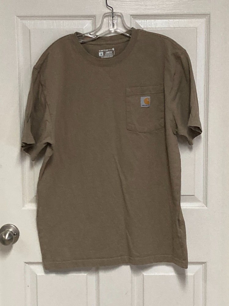 Carhartt loose fit tee shirt brown size medium men's