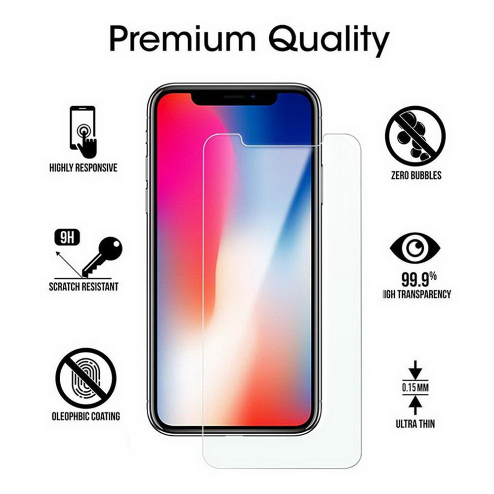 3X Tempered Glass For iPhone 14 13 12 11 SE Screen Protector 9H Protective Film