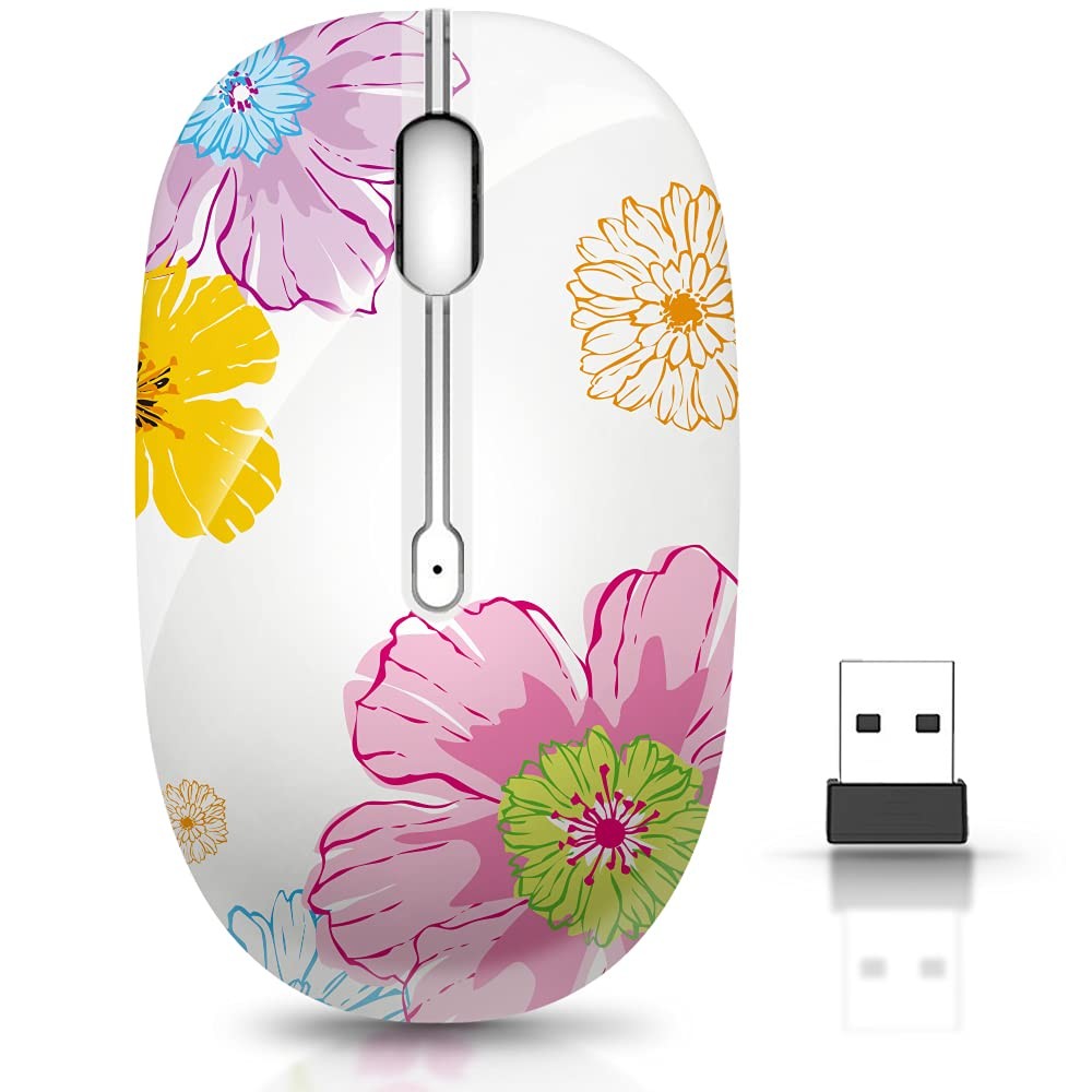 Wireless Mouse with Nano Receiver for PC, Laptop, Notebook, Computer, MacBook...