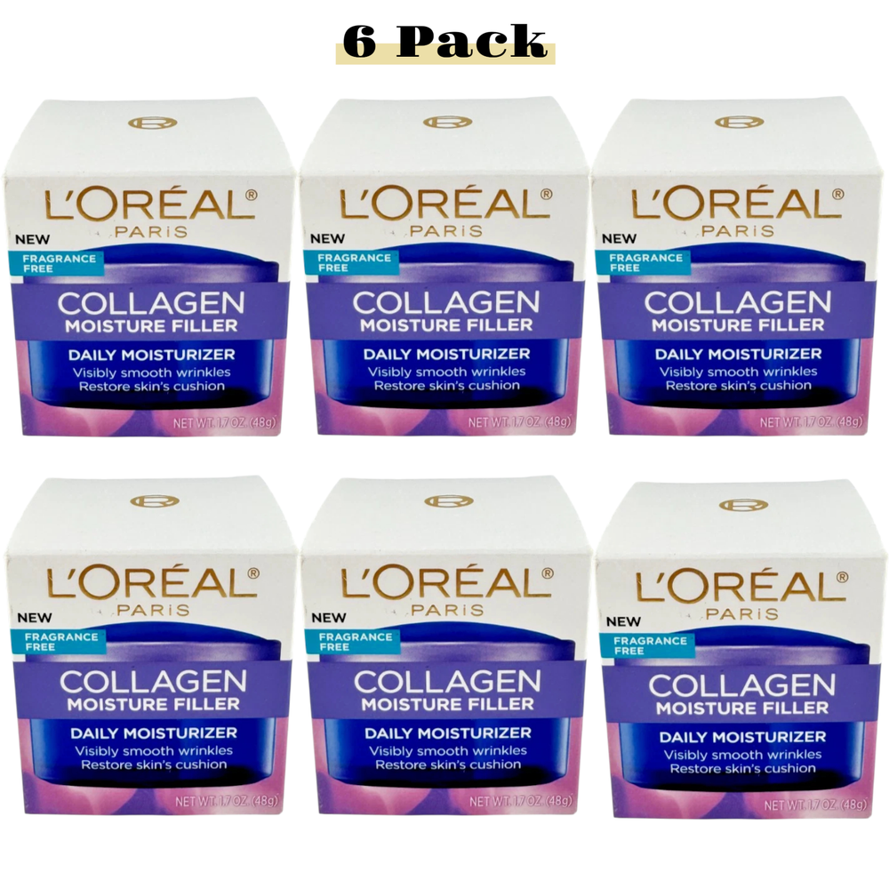 L'Oreal Paris Collagen Moisture Filler Daily Moisturizer 1.7oz (6 Pack)