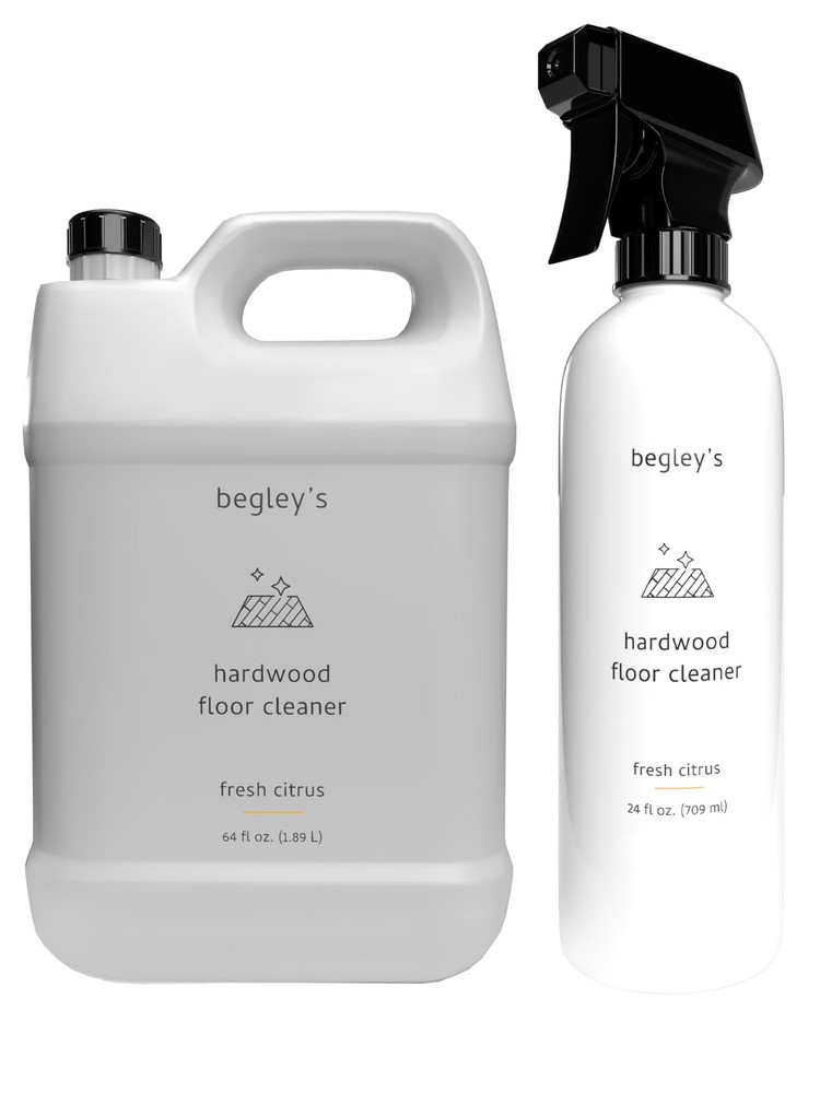 Hardwood Floor Cleaner Spray - Hard Wood Floor Cleaner for Mopping - Citrus S...