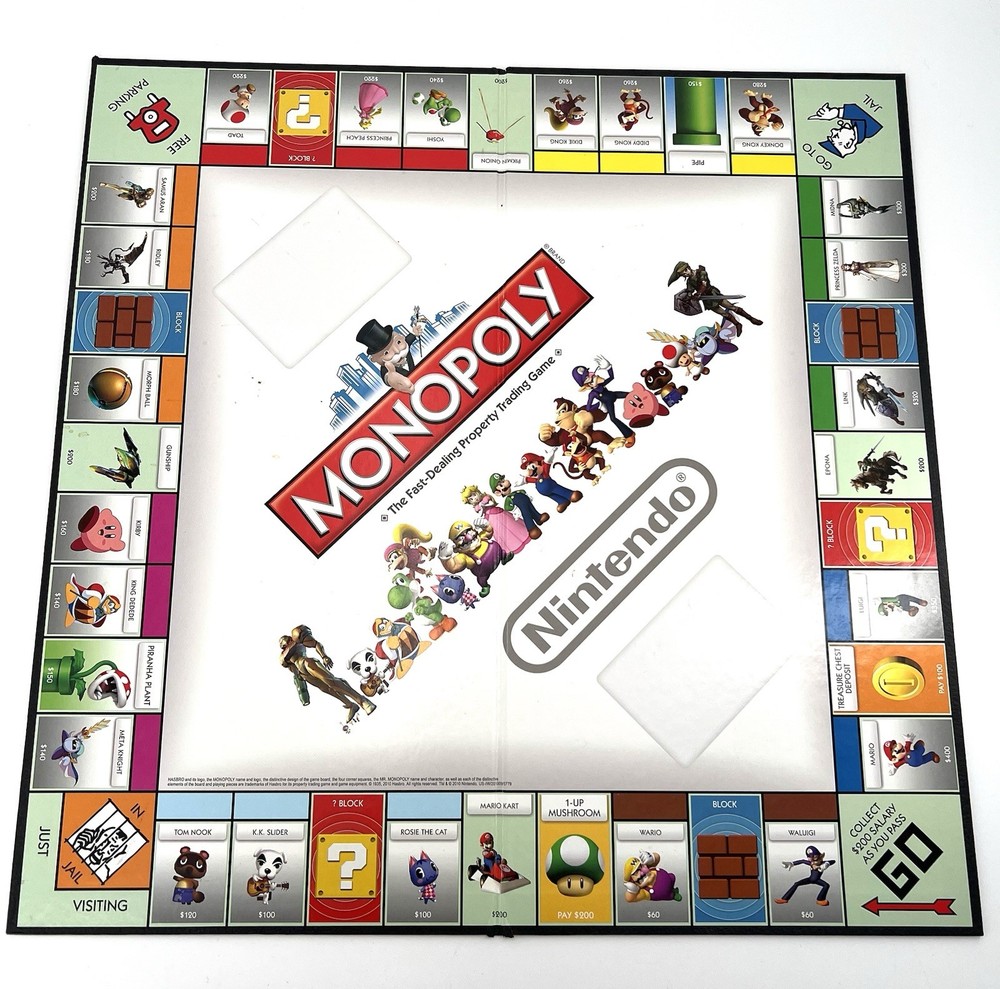 Nintendo Collector’s Edition Monopoly Board Game 2010 - Replacement Game Board