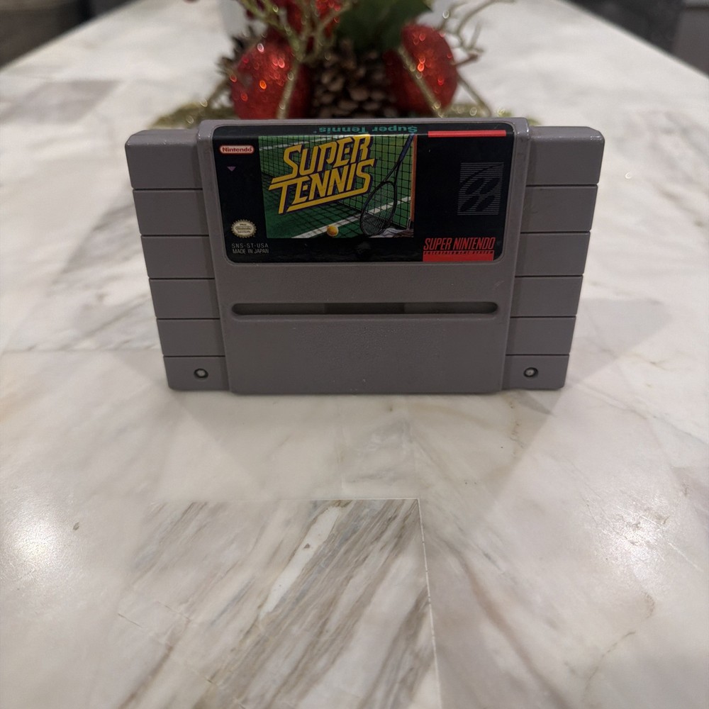 SUPER TENNIS - Super Nintendo SNES (Authentic) Game, Tested & Working
