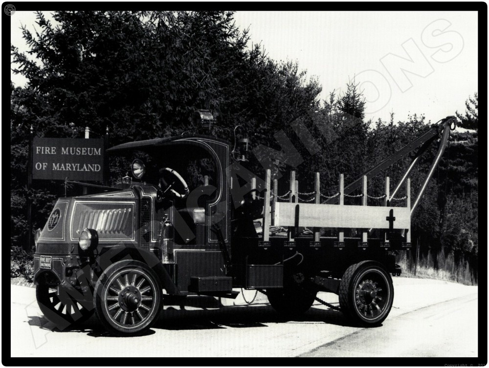 Vtg. Mack Trucks AC New Metal Sign: Tow Truck at Fire Museum of Maryland