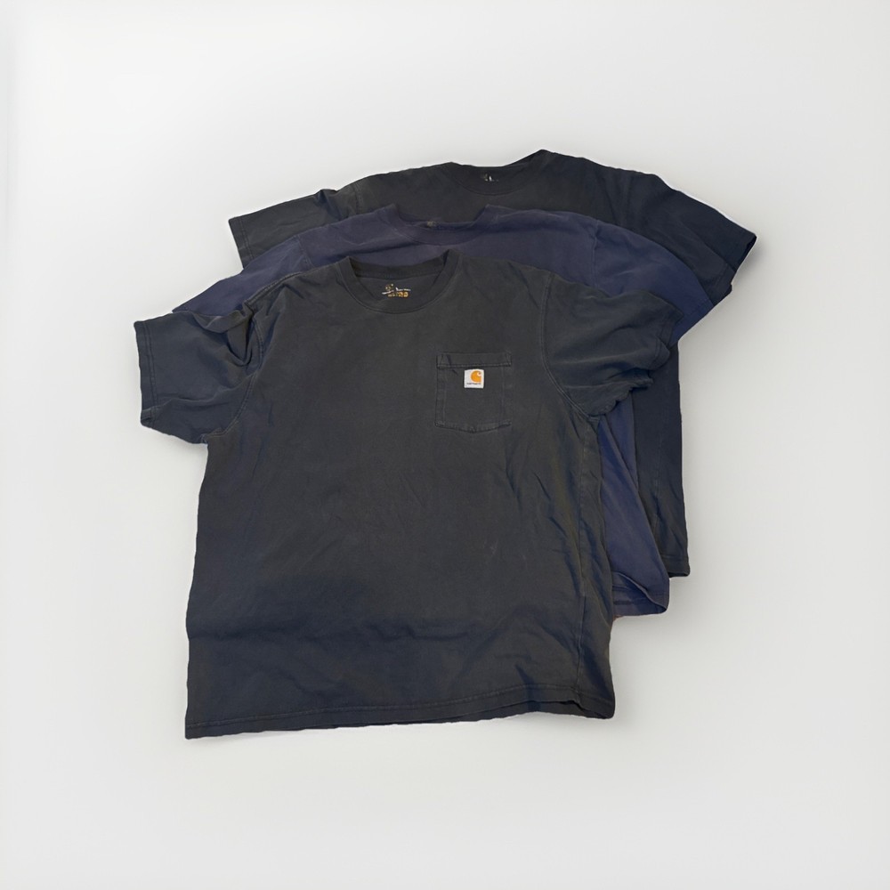 Carharrt Men's Pocket T-Shirt Size L Lot of 3 Short Sleeve Work Wear