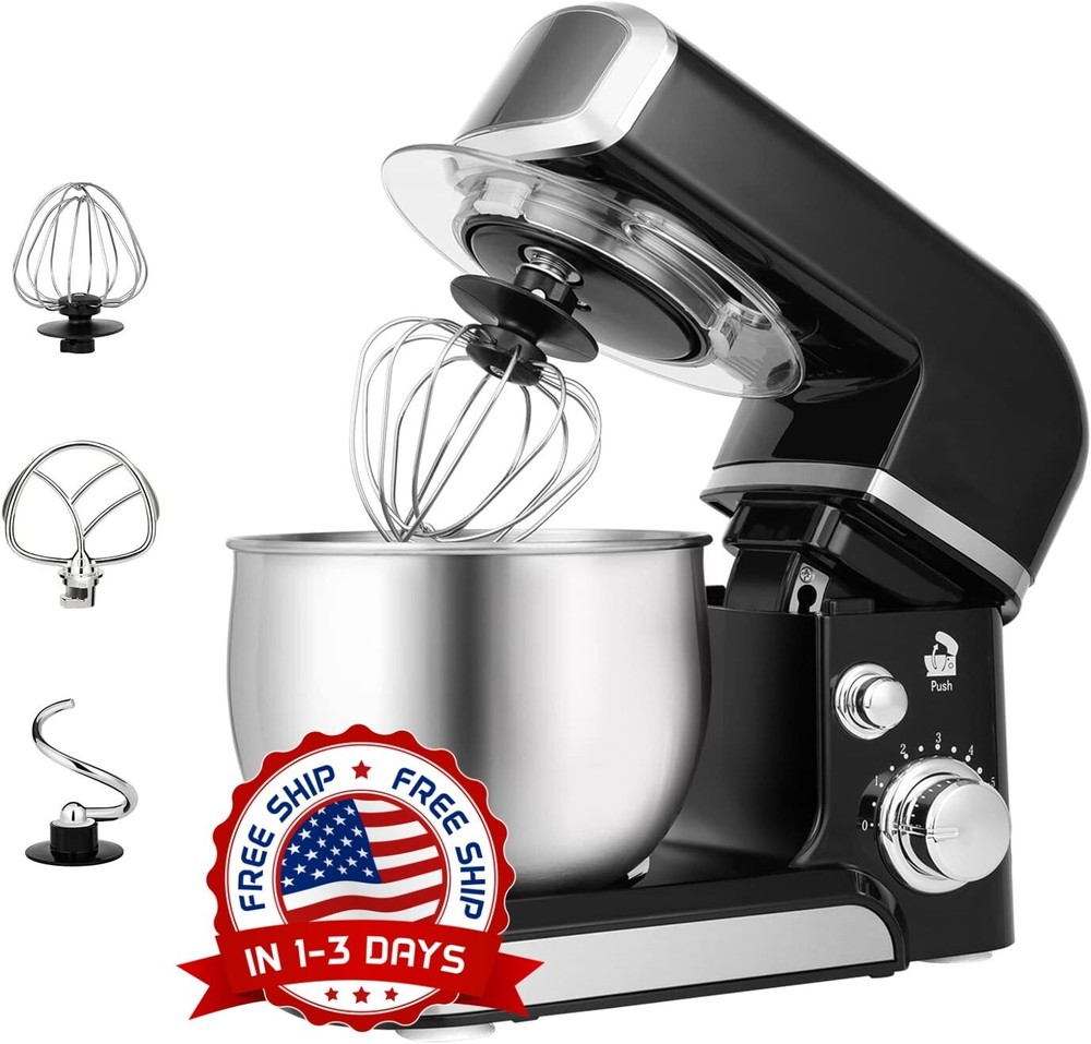 Compact 6-speed 3.2-quart daily use electric hand mixer NEW US