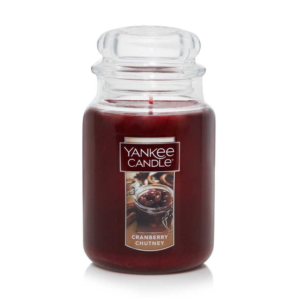 Yankee Candle Cranberry Chutney Original Large Scented Jar Candle, 22 oz