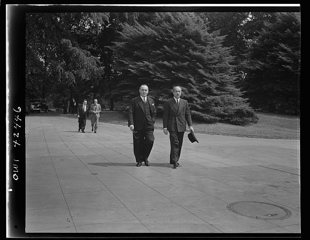 Washington,D.C. May 1944. Delegates International Labor Office,White House