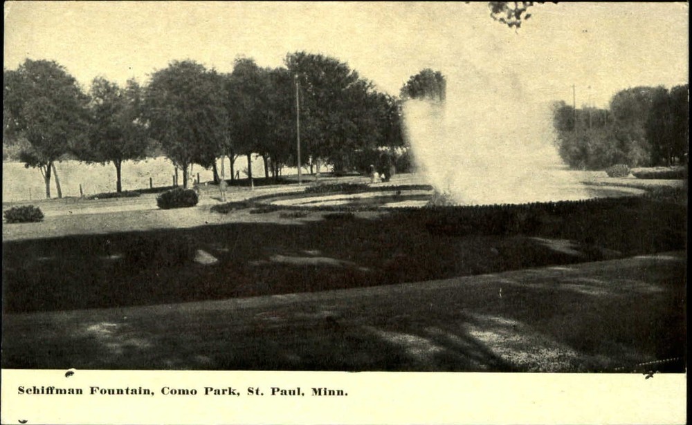 Schiffman Fountain Como Park St. Paul Minnesota MN c1910