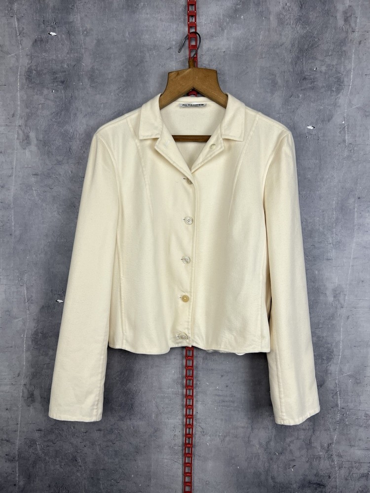 Jil Sander Women’s Beige  Cashmere Blazer Size 38