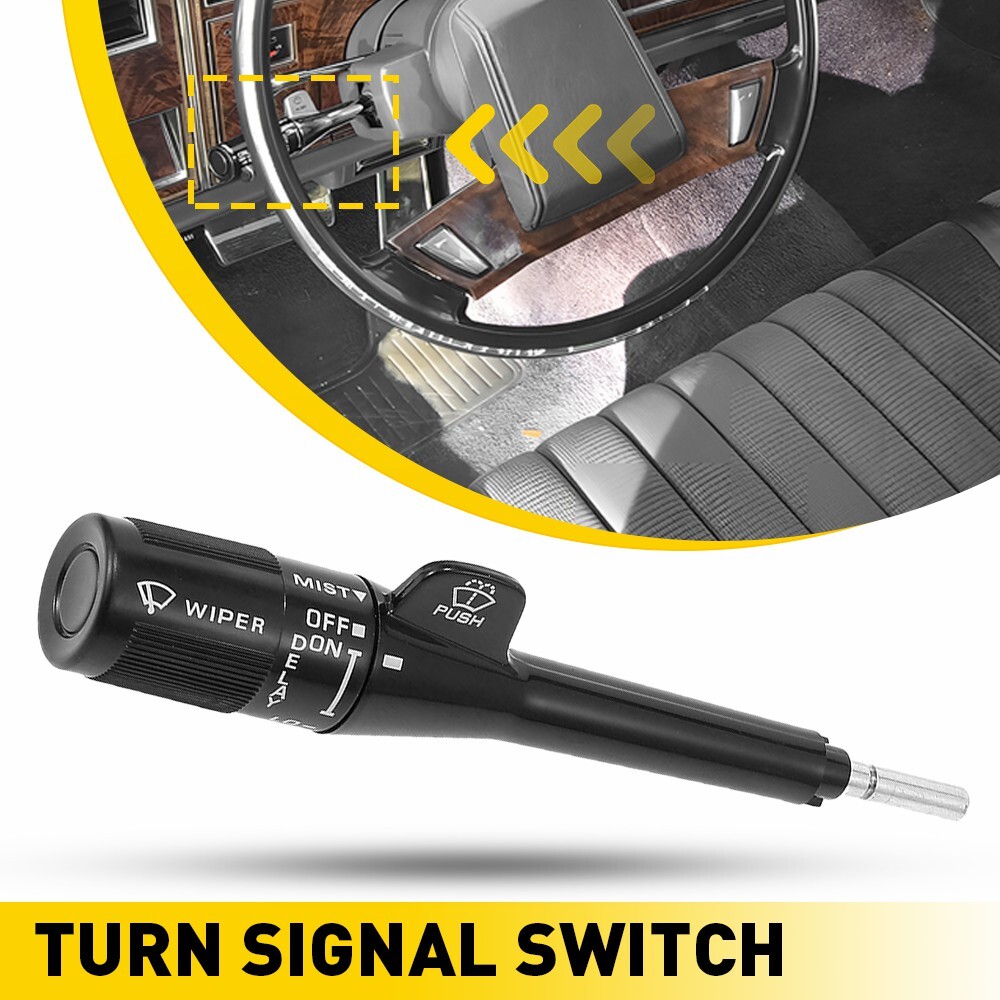 1PCS Black Wiper Delay Lever Switch for Olds GMC Pickup Truck