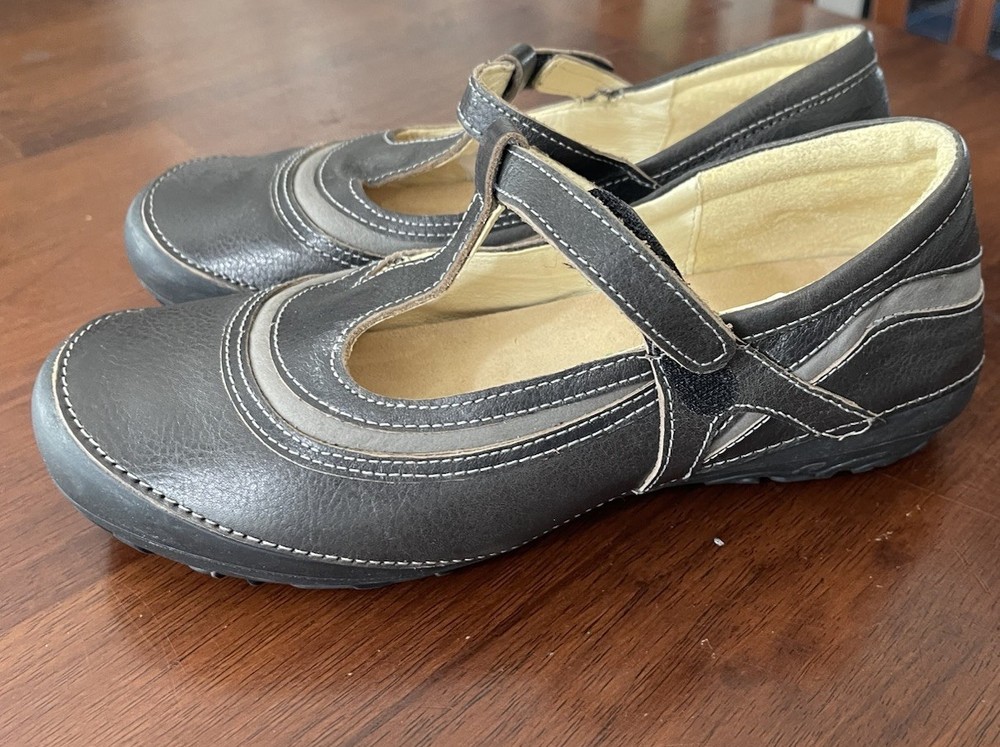 Naot Shoes Womens Size 37 US 6 Kirei Gray Leather Mary Jane