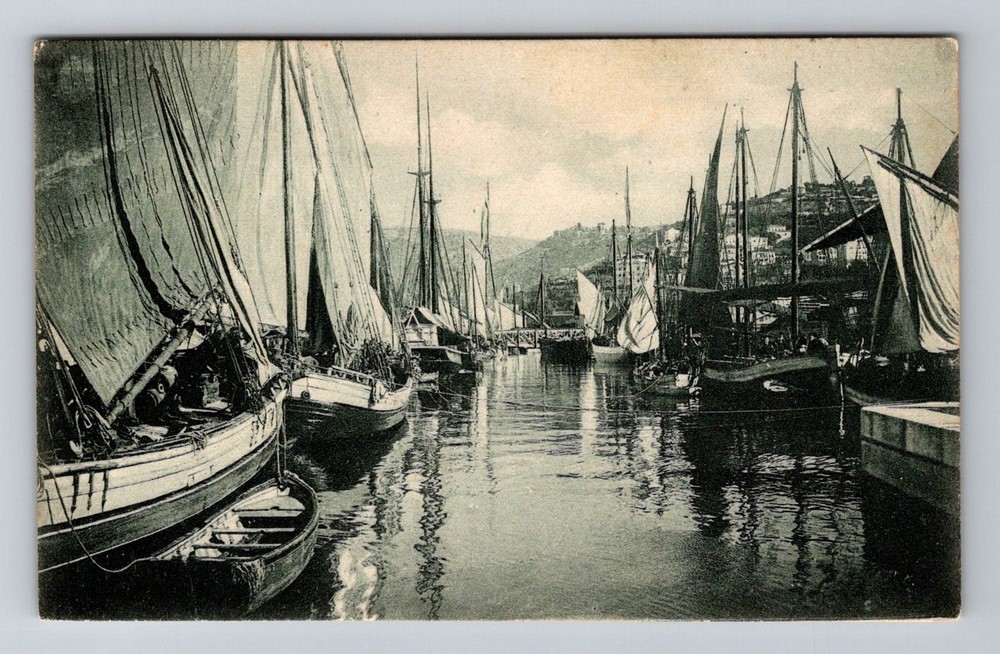 Croatia- Abbazia Abbey Promanade Rocky Coastline Old Post View Vintage Postcard