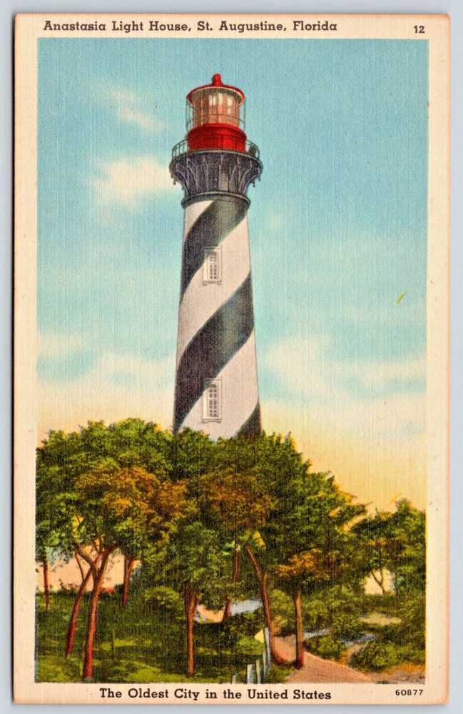 Postcard Anastasia Light House, St. Augustine Florida Unposted