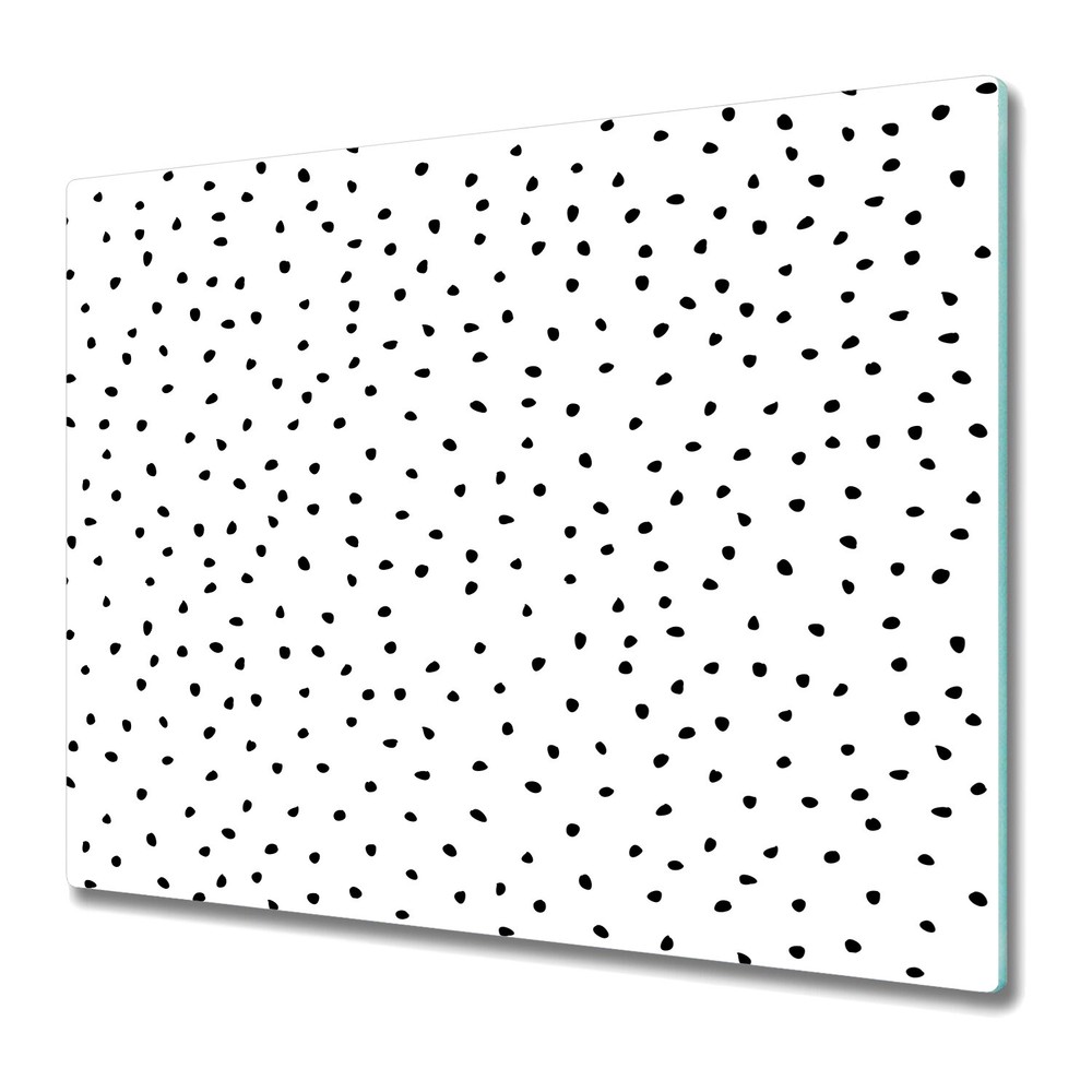 Glass Kitchen Chopping Board Worktop Saver Drawn Dot Simple Geometric 60x52