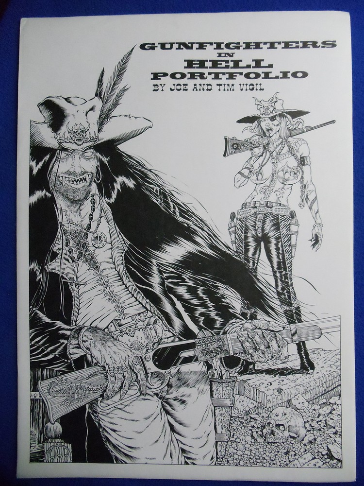 Gunfighters In Hell Portfolio  1994  Art By  Joe And Tim Vigil