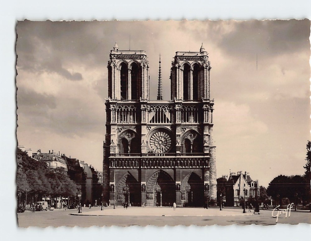 Postcard Notre Dame Church Paris France