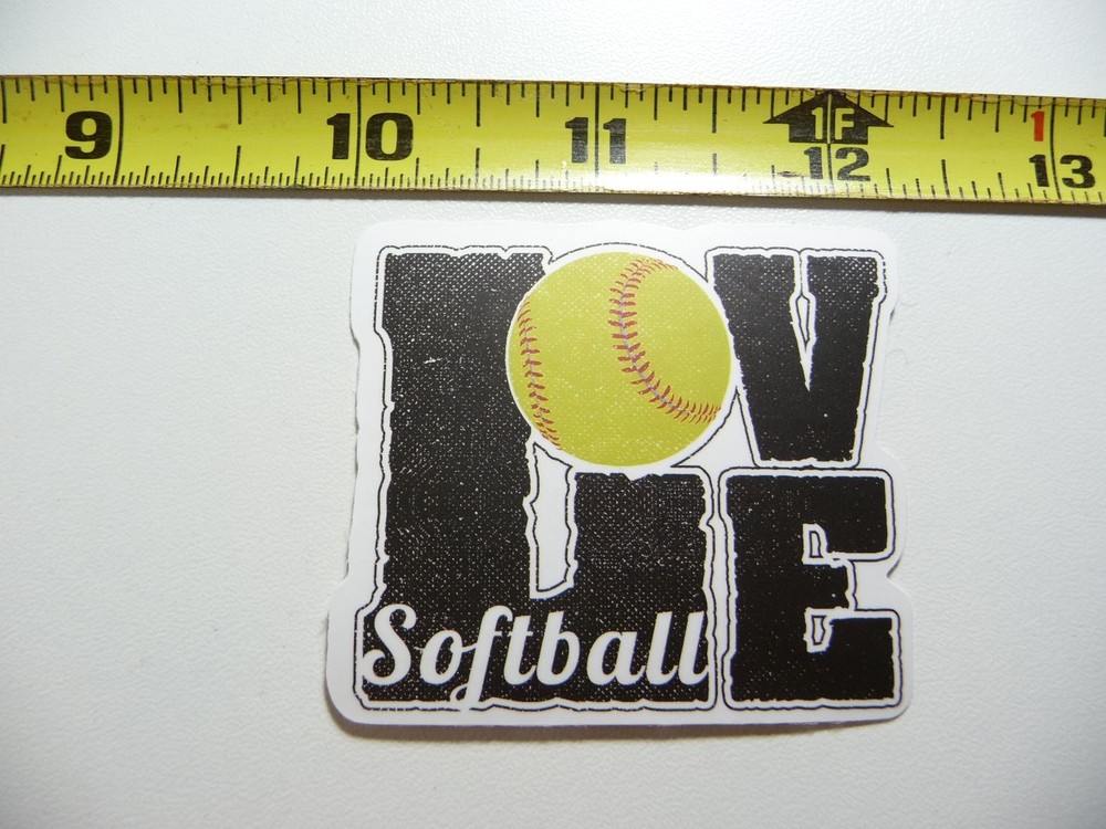Softball Lover Decal Sticker for Sports Fans and Athletes