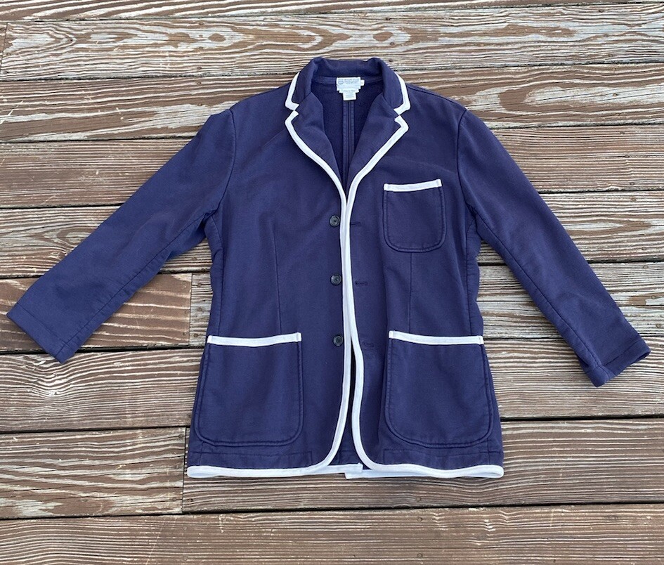 Vintage Ralph Lauren Rugby & Co Blazer Jacket Navy Blue Size Large Men’s