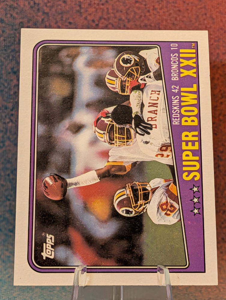 1988 Topps #1 Super Bowl XXII SBXXII