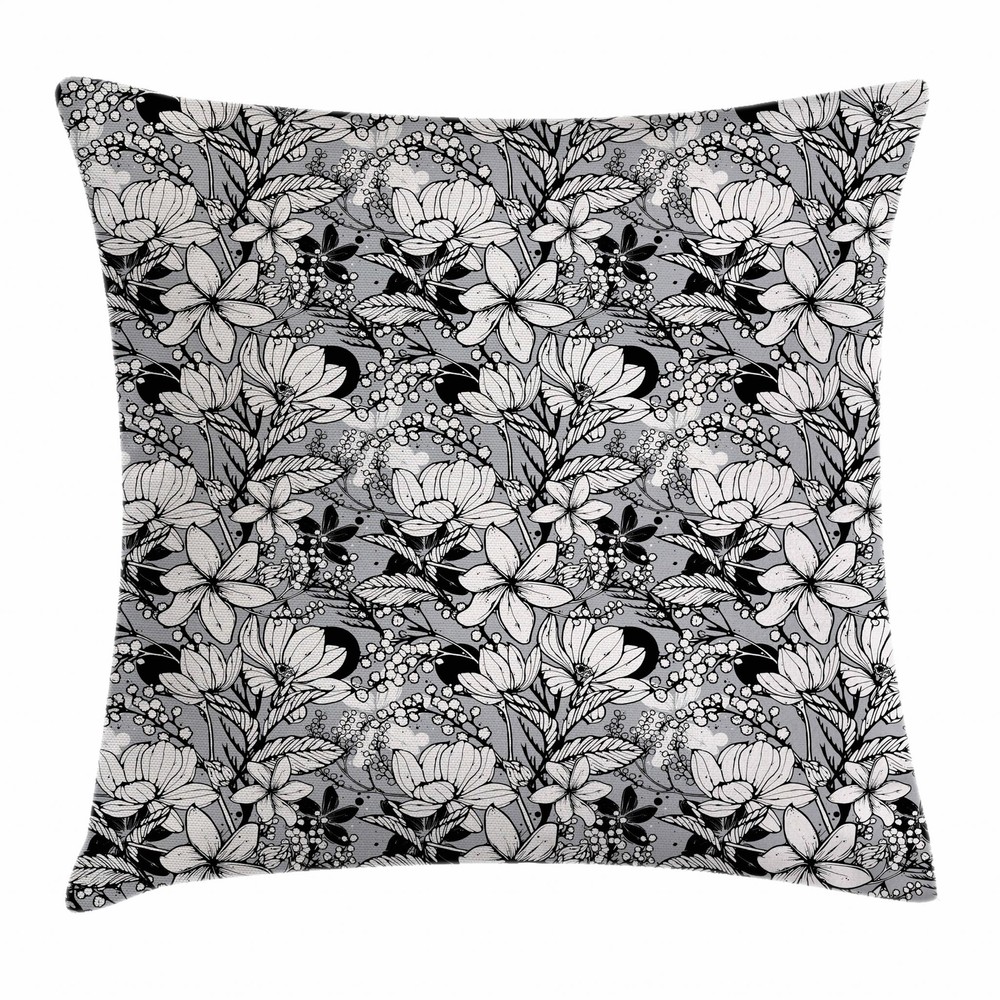 Feminine Floral Throw Pillow Covers in 8 Sizes for Home Decor