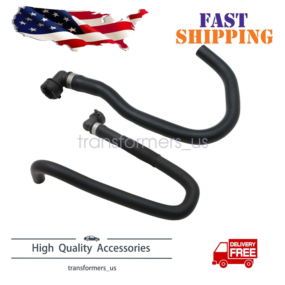 2X Inlet & Outlet HVAC Heater Hose fits Volvo S60 2001-2009 XC70 2003-2007 S80