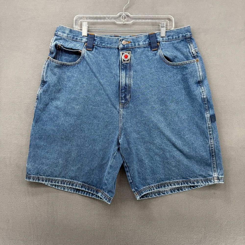 Vintage Mecca Jean Shorts Mens 40 Blue Denim Skate Baggy Style Y2K Utility